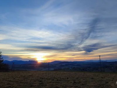 Sunset sky clouds landscape